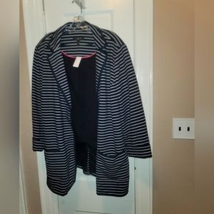Talbots Plus Size Pinstripe Blazer - Size 3X